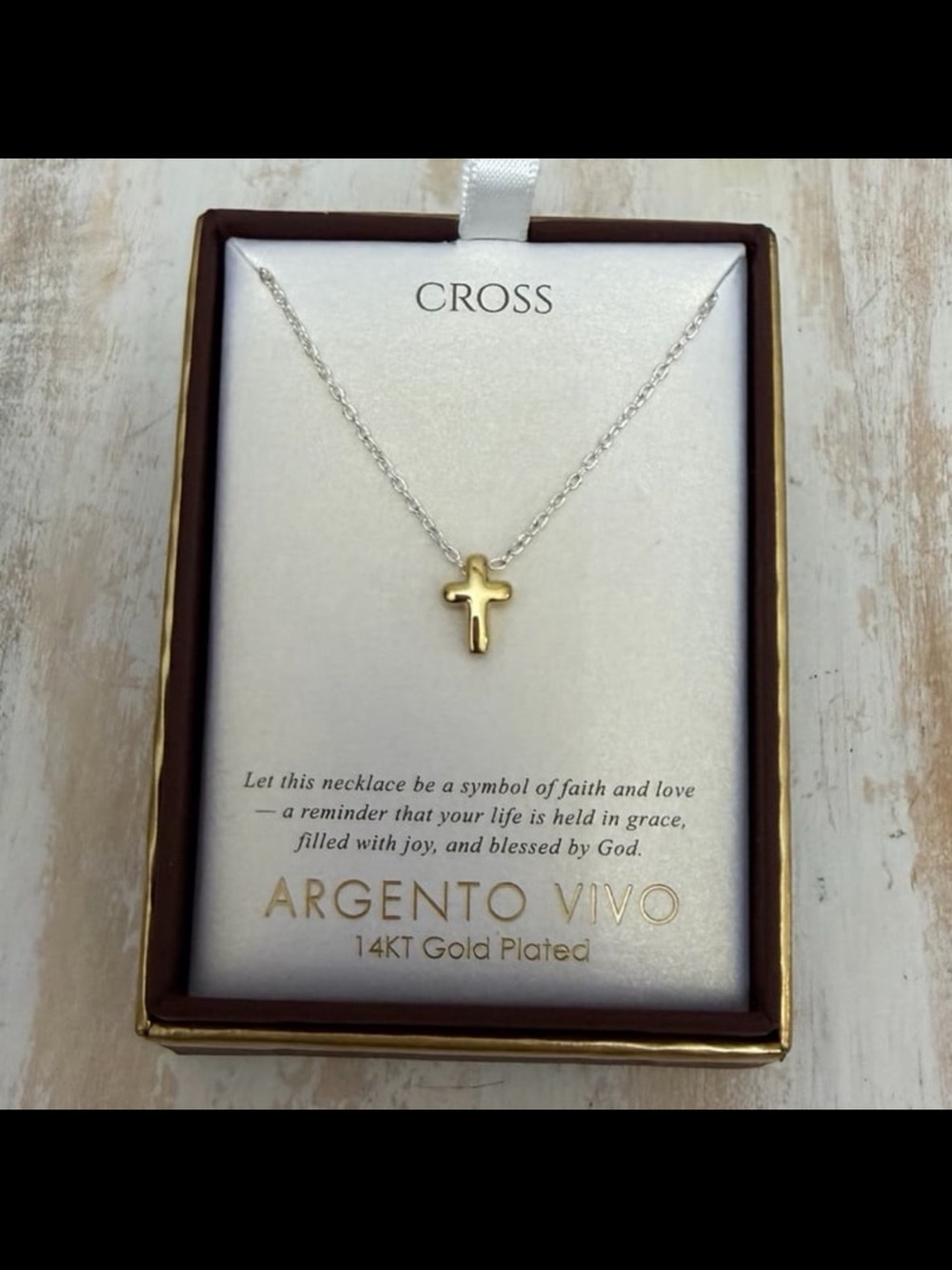 ⚡️⭐️Argento Vivo Cross Necklace